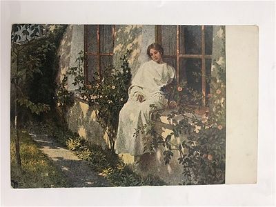 Открытое письмо/открытка. Джиани. Майское утро. Изд. "Рассвет". Киев. Т-во Р. Голике и А. 