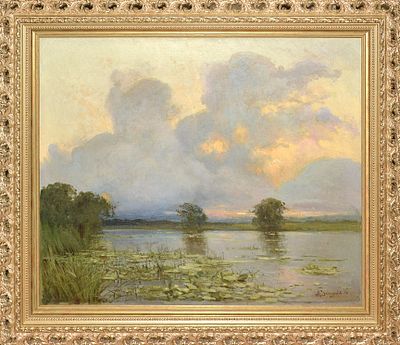 Большая картина. Завьялов Николай Васильевич. «Нахмурилось». 1896 год. Экспертное заключение. . Б 