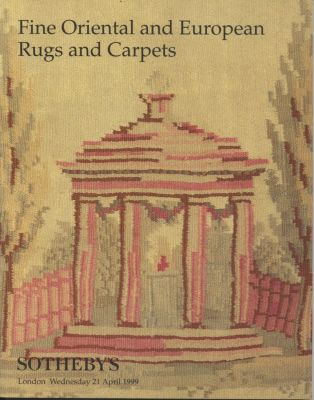 Sotheby's Auction Catalog: Fine Oriental and European Rugs and Carpets. London April 1999. 21 x 