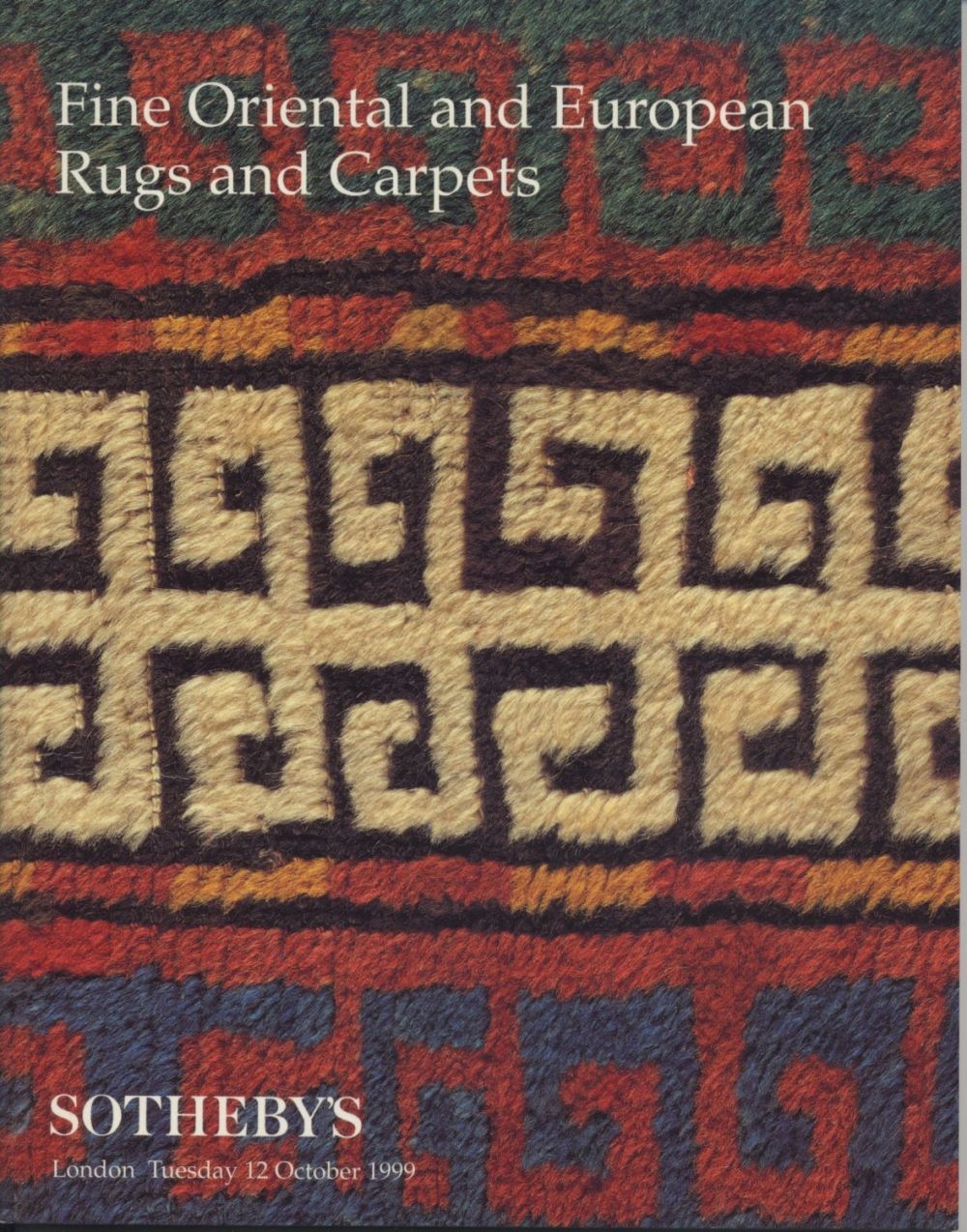 Sotheby's Auction Catalog: Fine Oriental and European Rugs and Carpets. London October 1999. 21 