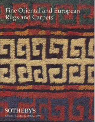 Sotheby's Auction Catalog: Fine Oriental and European Rugs and Carpets. London October 1999. 21 