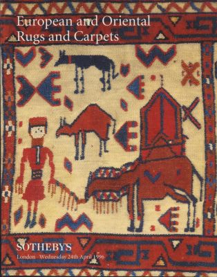 Sotheby's Auction Catalog: European and Oriental Rugs and Carpets. London April 1996. 21 x 27 