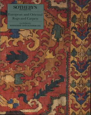 Sotheby's Auction Catalog: European and Oriental Rugs and Carpets. London October 1995. 21 x 