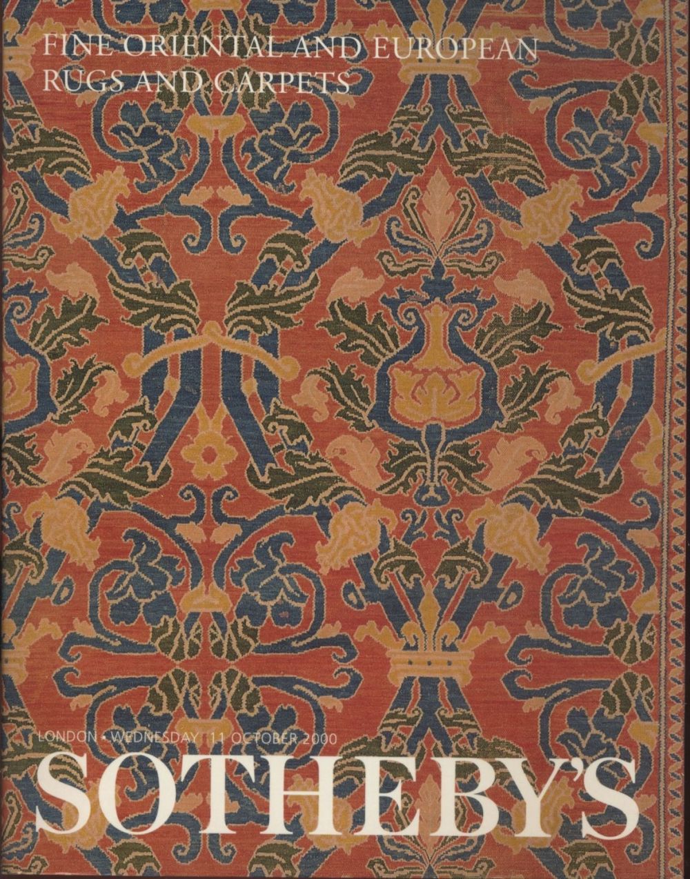 Sotheby's Auction Catalog: Fine Oriental and European Rugs and Carpets. London October 2000. 21 