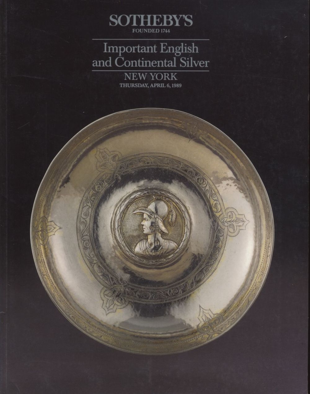 Sotheby's New York Important English and Continental Silver April 1989 Auction Catalog. 248 