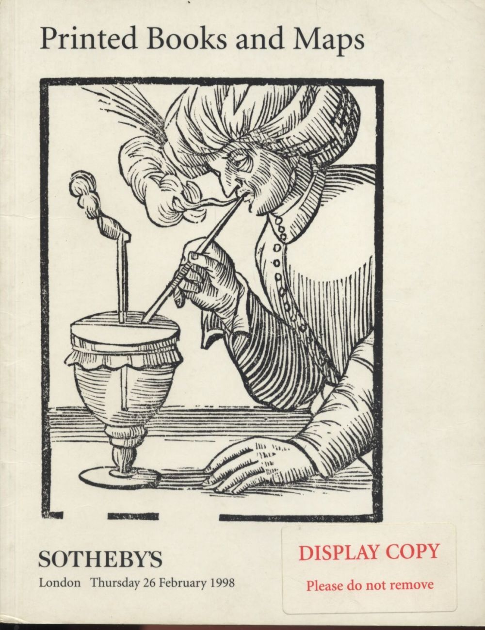 Sotheby's London Printed Books and Maps February 1998 Auction Catalog. 66 pages 
521 lots 