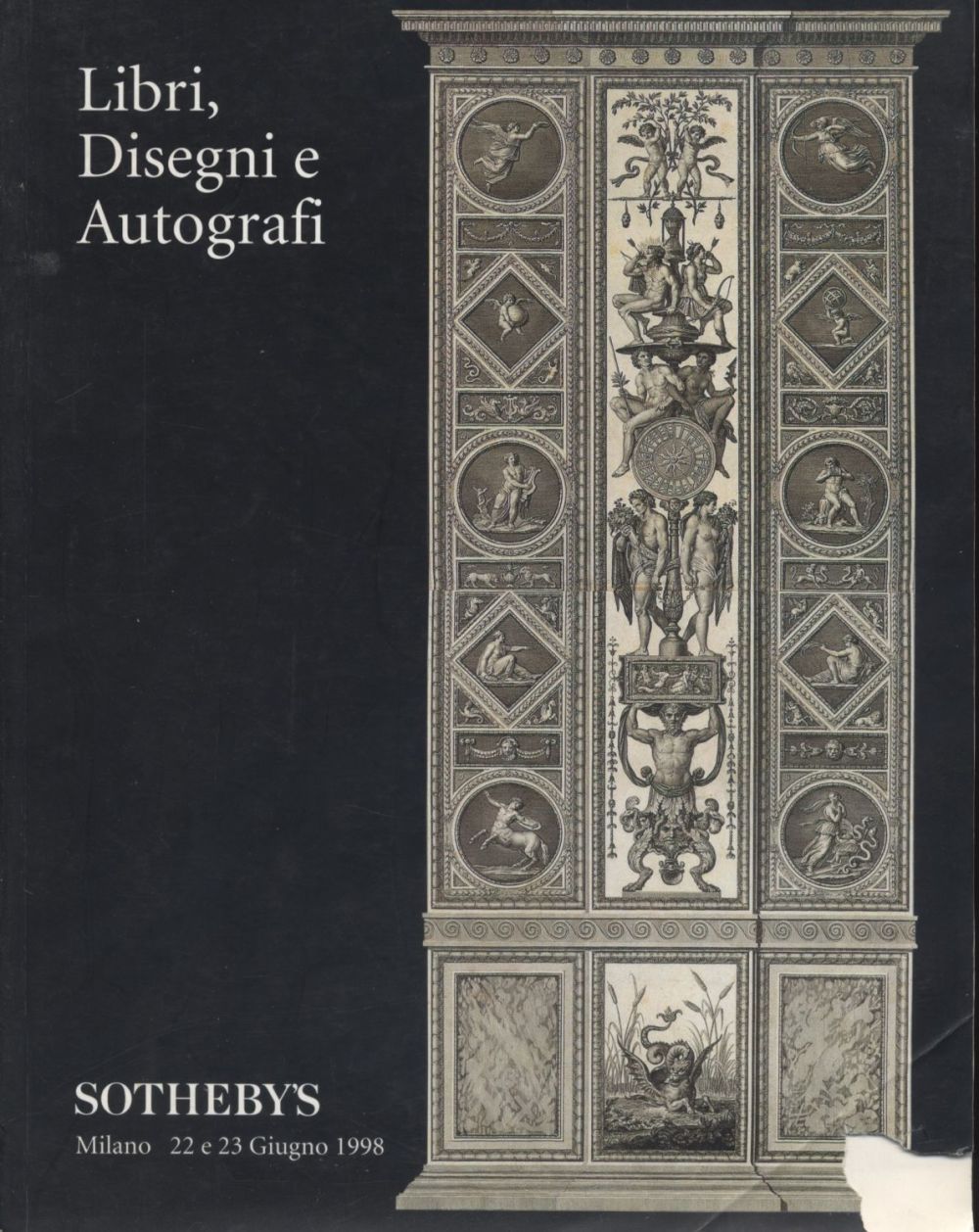 Sotheby's Milano Libri, Disegni e Autografi Juni 1998 Auction Catalog. 134 pages 
1231 lots 