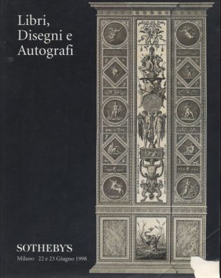 Sotheby's Milano Libri, Disegni e Autografi Juni 1998 Auction Catalog. 134 pages 
1231 lots 