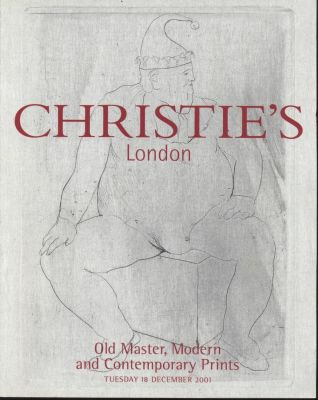 Christie's London Old Master, Modern and Contemporary Prints December 2001 Auction Catalog. 97 