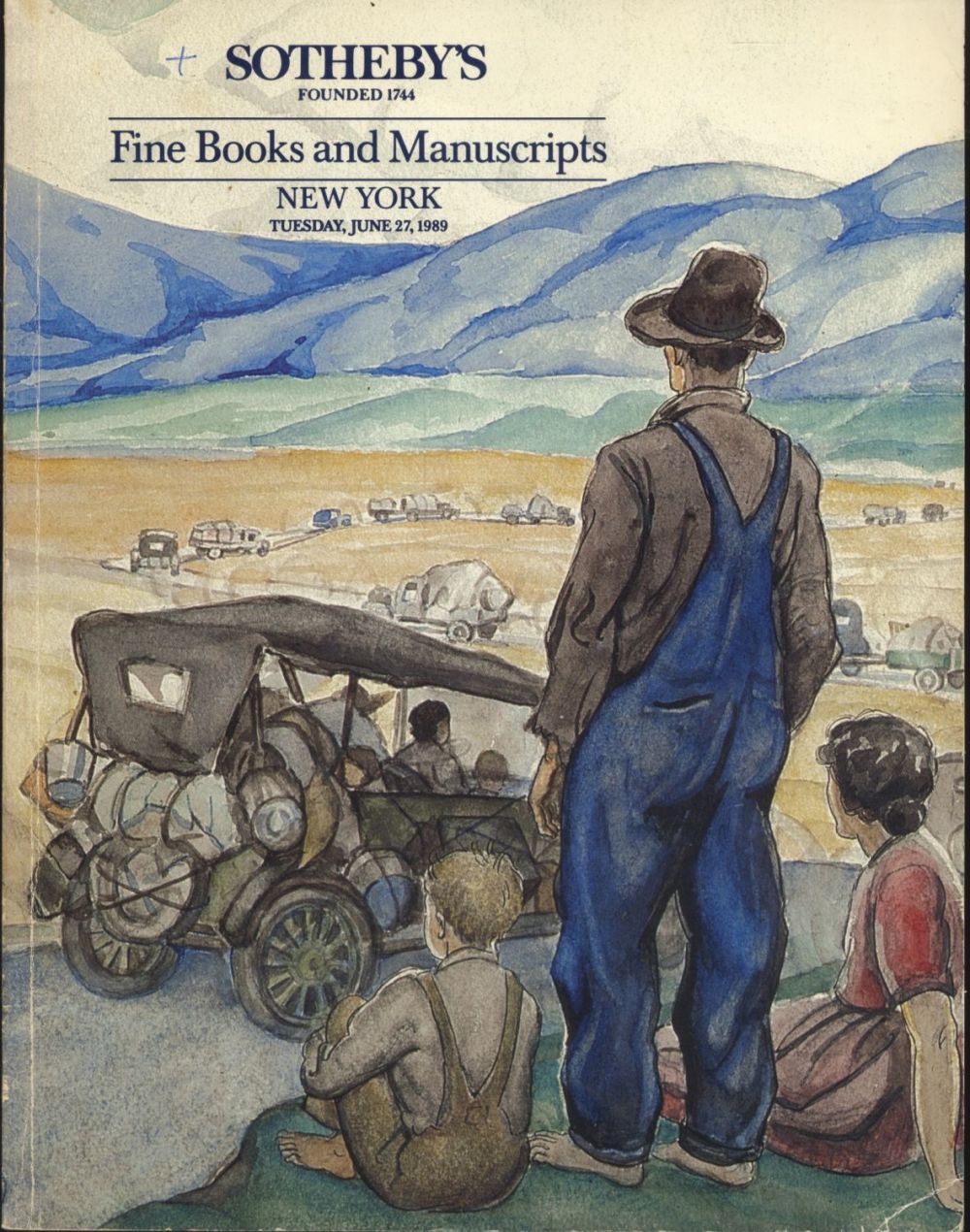 Sotheby's New York Fine books and Manuscrips June1989 Auction Catalog. . 121 lots 
fine condition