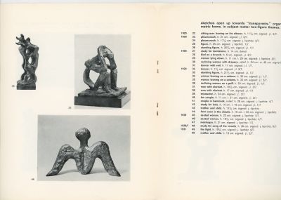 Jacques Lipchitz Bronze Sketches: Donated by His Brother Rubin Lipchitz in Memory of Abram and 