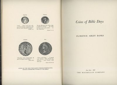 Florence Aiken Banks – Coins of Bible Days
The Macmillan Company, New York, 1957
178 עמודים 