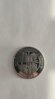 מטבע כסף 0.925, 20 גרם | איסלנד 1974