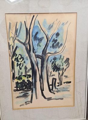 ציור מקורי - דוד הנדלר (1902-1984)
אקוורל על נייר | חתום | ממוסגר | 49&times;34 ס"מ. יצירה מקורית 