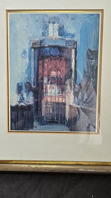 הדפס אמנותי חתום וממוסגר - בן ציון מגל