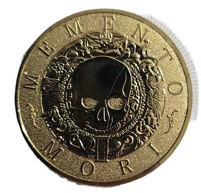 מטבע אספנות מוזהב Memento Mori / Carpe Diem. במצב חדש