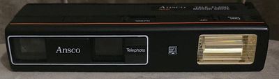 נדיר! מצלמת פילם קומפקטית Ansco Telephoto Motor Drive 400 | כולל נרתיק נשיאה. מצלמת פילם וינטג' 