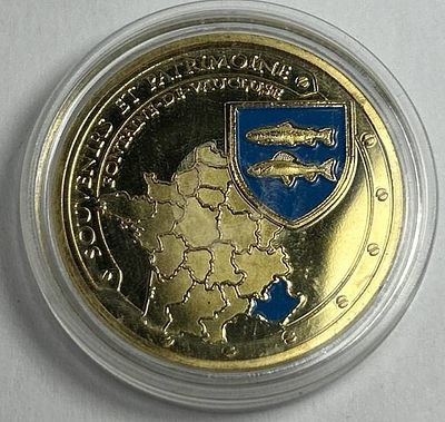 לא מצוי. אסימון מזכרת מסדרת "Souvenirs et Patrimoine", של המחוז הצרפתי ווקלוז, וספציפי לאתר 