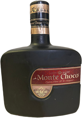 בקבוק קוניאק רוסי Monte Choco VSOP, משנת 2011. 0.5 ליטר. במצב מעולה, בקבוק שחור אטום.