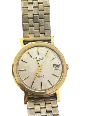 שעון יד Longines Quartz Classic מקורי. תצוגת תאריך. 40 מ"מ. דגם קוורץ אלגנטי בקוטר מרשים של 40 