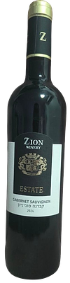 Zion Winery Estate - קברנה סוביניון | בציר 2024 . יין אדום יבש מסדרת Estate של יקב ציון (Zion 