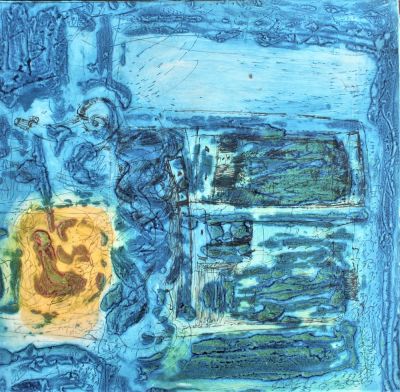 Medhat Shafik (1956). "senza titolo", calcografia acquaforte acquatinta cm 46x47, firma, es. H.C.