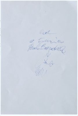 Paolo Baratella (1935). "senza titolo", disegno a penna, cm 29.5x20, firma e dedica, eseguito 