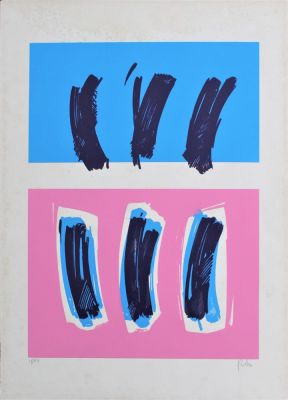 Antonio Freiles (1943). "senza titolo", serigrafia, cm 69.5x50, firma, es. 38/50, l'opera 