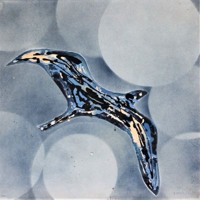 Autore Sconosciuto. "senza titolo", olio su tela, cm 50x50, firma, eseguito nel 1973