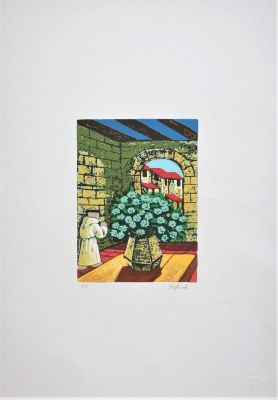 Norberto Proietti (1927-2009). "senza titolo", serigrafia, cm 50x35, firma, es. P.A.