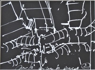 Jonathan Guaitamacchi (1961). "senza titolo", tecnica mista su carta, cm 20x15, firma, in 