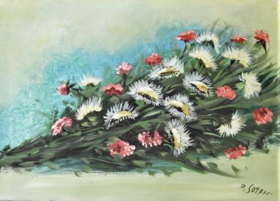 Paolo Soffici. "senza titolo", olio su tela, cm 50x70, firma