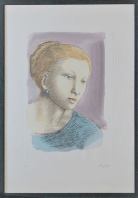Domenico Purificato (1915-1984). "senza titolo", litografia, cm 70x50, firma, es. 16/100, non in 
