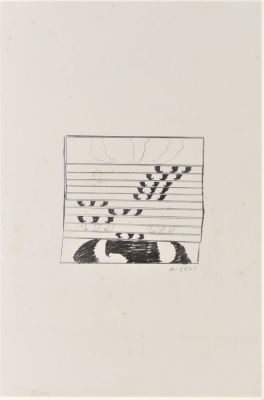 Franco Angeli (1935-1988). "senza titolo", litografia, cm 70x50, firma, es. 87/120, l'opera 