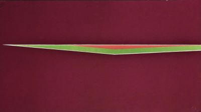 Gloria Carmen Morales (1942). "senza titolo", serigrafia, cm 40x70, firma, esemplare VIII/X 