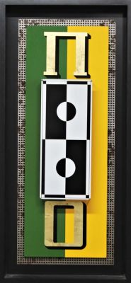 Pavel Mansouroff (1896-1983). "Biere", scultura multiplo in metallo legno e serigrafia, cm 