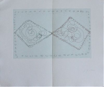 Lucio Fontana (1899-1968). "Albero Poeta", acquaforte acquatinta, cm 42x50, firma, es. 55/100