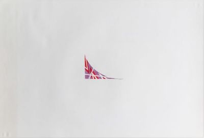 Ignazio Moncada (1932-2012). "senza titolo", tecnica mista su carta, cm 50x70, firma, eseguita 