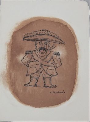 Salvo Lombardo (1948). "senza titolo", tecnica mista acquarello e china su cartoncino, cm 37x26 