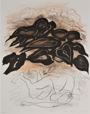 Ceri Richards (1903-1971). "Elagiac sonnet", cartellina composta da due litografie, cm 38x28 