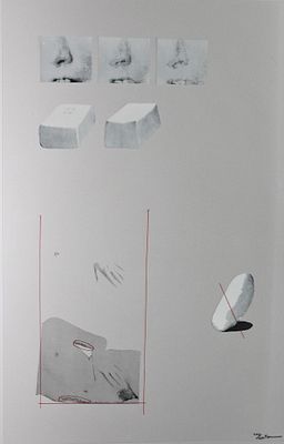 Joel Kermarrec (1939). "senza titolo", serigrafia, cm90x56, firma, es. 105/150, eseguita nel 1974