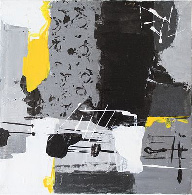 Valeriano Lessio. "senza titolo", acrilici su tela, cm 30x30, firma, non in cornice