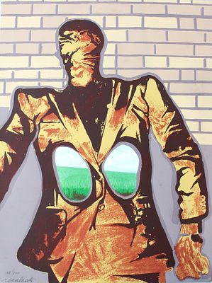 Antonio Recalcati (1938). "senza titolo", serigrafia, foglio cm 40x30, firma, es. 135/500