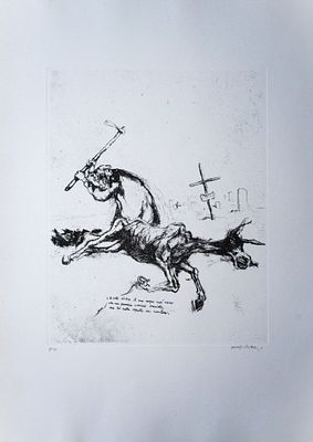 Walter Piacesi (1929). "senza titolo", foglio cm 55x39, firma, es. P.a.