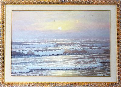 Autore Sconosciuto. "senza titolo", olio su tela, cm 90x60