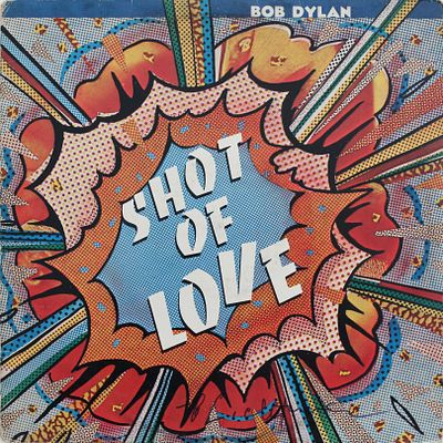 Roy Lichtenstein (1923-1997). "Shot of Love", copertina vinile autografata, cm 31x31