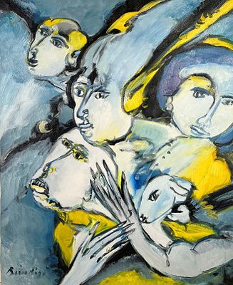 Remo Brindisi “Senza titolo” - Remo Brindisi (1918-1996) "Untitled" Oil on canvas, 74x92 cm Signed 