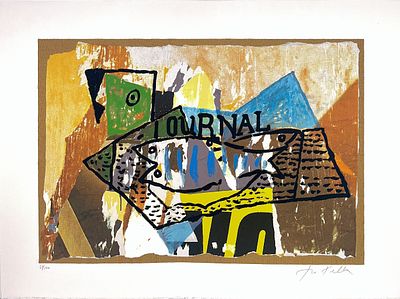Mimmo Rotella “Il giornale di Picasso” - Mimmo Rotella (1918-2006) “Picasso's Journal” 