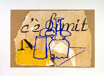 Mimmo Rotella “Morandiana” - Mimmo Rotella (1918-2006) “Morandiana” Multi-material silkscreen on 