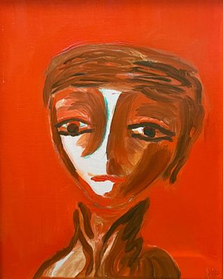 Virgilio Guidi “Testa” 1971 - Virgilio Guidi (1891-1984) “Head” 1971 Oil on canvas, 50x40 cm. 